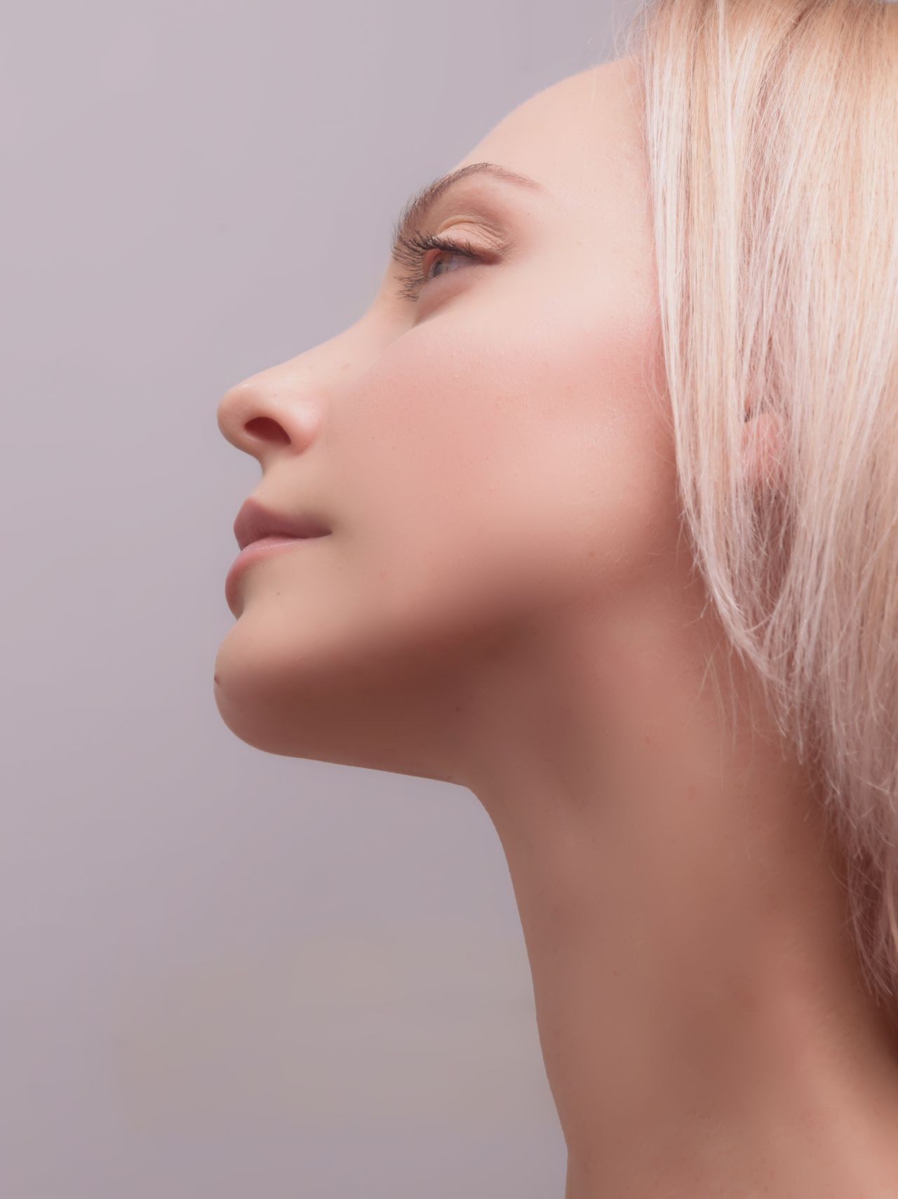 Woman side profile